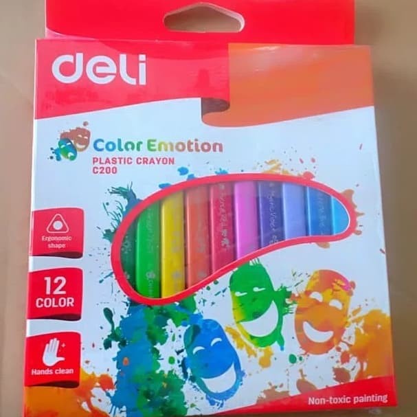 

Unik Pensil Crayon Color Emotion 12 Warna Deli Hot Sale