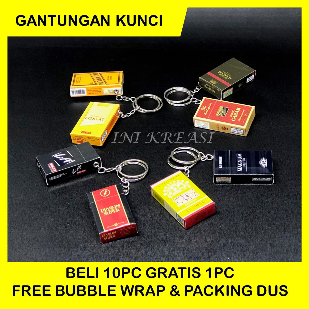 Gantungan Kunci Miniatur Aneka Rokok Shopee Indonesia