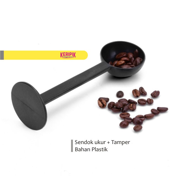 Sendok Ukur Kopi Plus Tamper Bahan Plastik