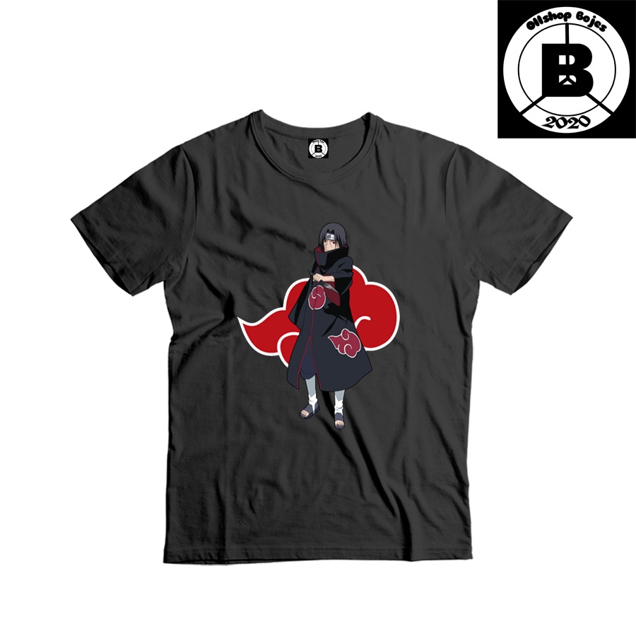 Kaos Akatsuki Itachi Uchiha Sasuke Minato Namikaze Baju Anime - ollshopbojes