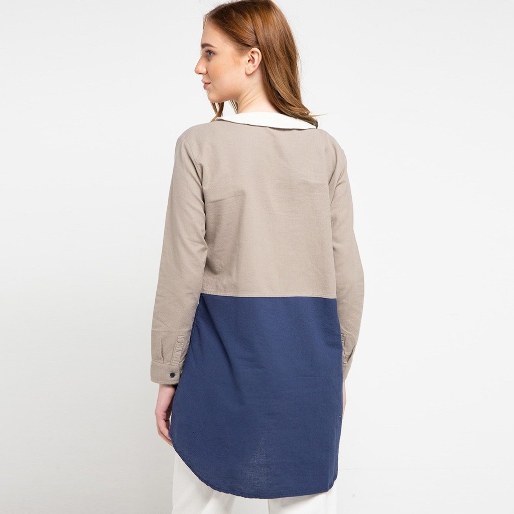 KEMEJA WANITA Line square RA JEANS-2