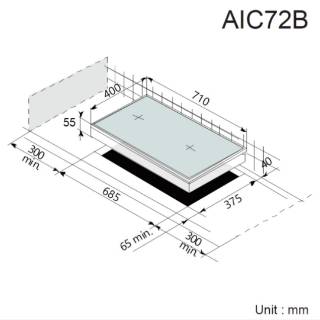 Kompor Listrik Induksi / Kompor Tanam - AZALEA AIC72B