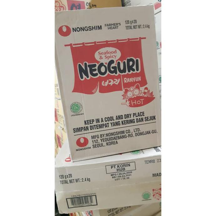 

Terlaris# Nongshim Neoguri Made In Korea 120Gr X 20 / Box