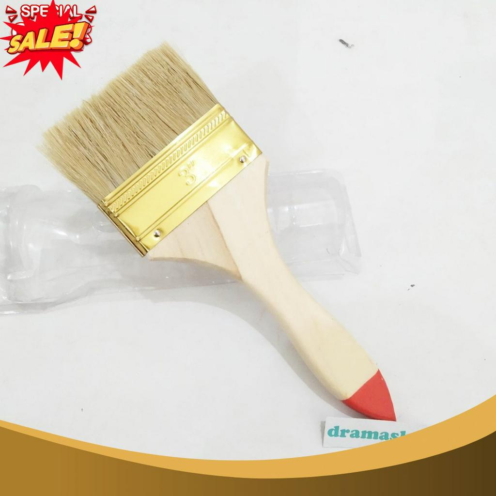 

PROMO MENARIK Kuas Cat Paint Brush Gagang Kayu Serba Guna 3