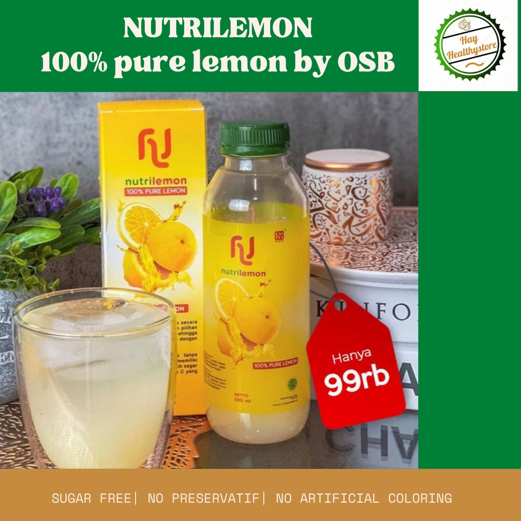 

Nutri Lemon 100% pure lemon original - Minuman nutrisi diet dan detox by OSB