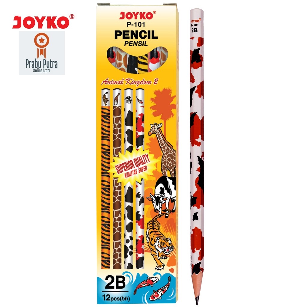 

Pensil Joyko 2B Animal Kingdom 2 P-101 1BOX Isi 12 Pcs