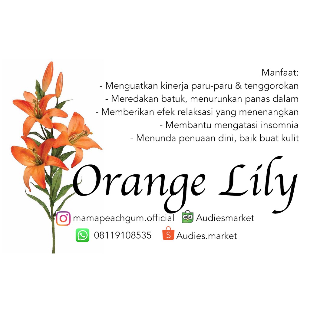 ORANGE LILY FLOWER TEA