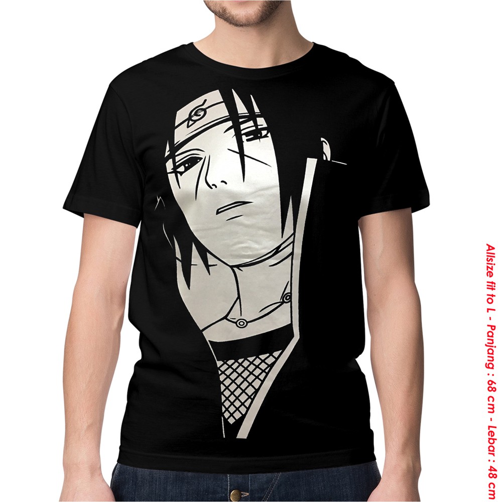 Kaos Uchiha Itachi Anime Naruto Tshirt Clowor Distro Shopee Indonesia