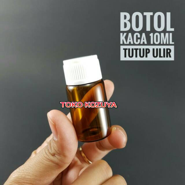 

BOTOL PIPET KACA 10ML ULIR COKLAT
