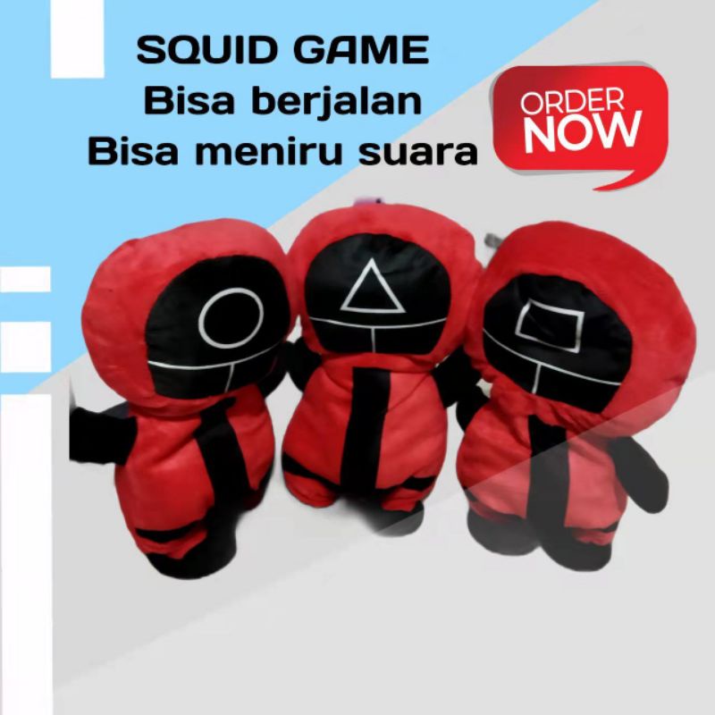 Boneka Squid Game Music 120 Lagu Bisa Niru Suara Bisa Jalan Bisa Rekam Suara Versi Korea