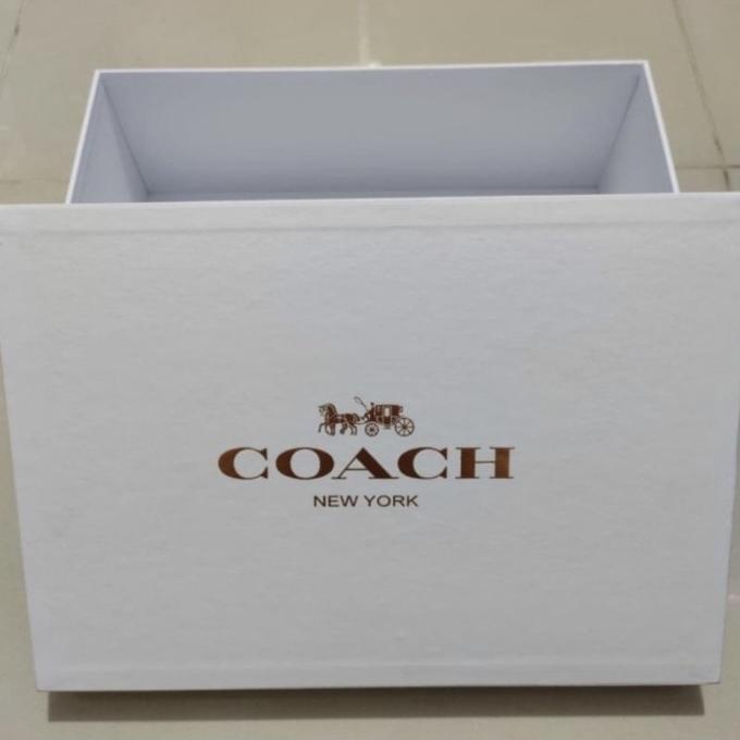 

[COD] KOTAK BOX COACH - GIFT BOX COACH WHITE ORIGINAL-MEDIUM [COD]