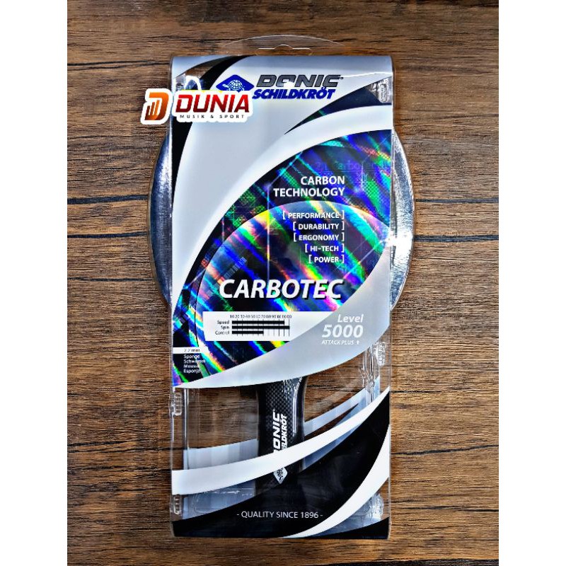DONIC CARBOTEC LEVEL 5000 TABLE TENNIS RACKET / BET PINGPONG