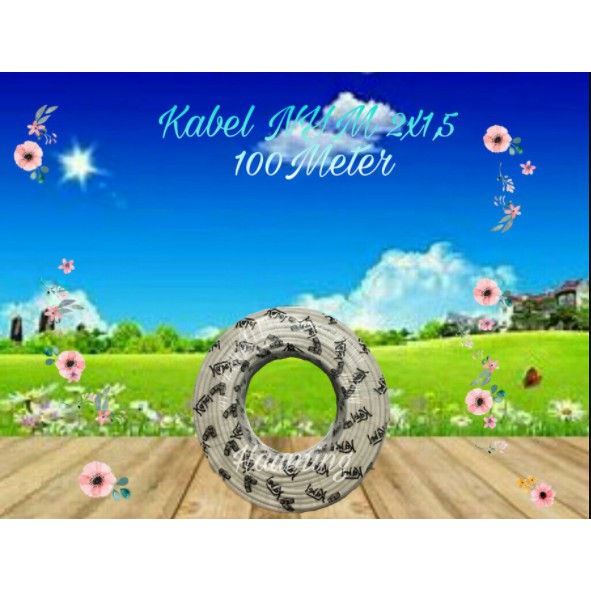 Cable Kabel Listrik Engkel Kawat NYM 2 x 1,5 engkel tembaga