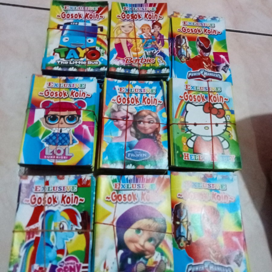 Mainan Edukasi Magic Book Buku Kertas Gosok Koin Nostalgia