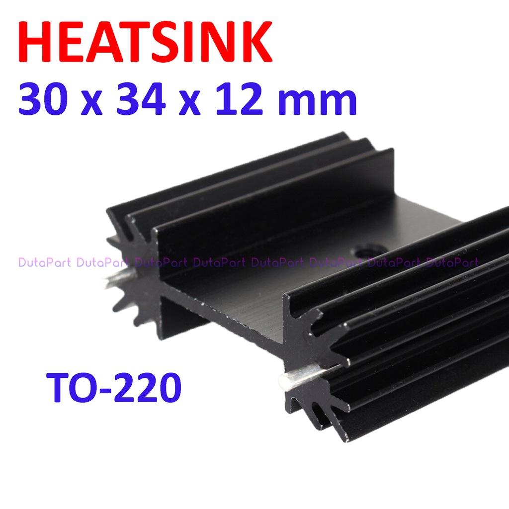 Heatsink Aluminium Pendingin 30x34x12mm Kembang Mosfet Transistor