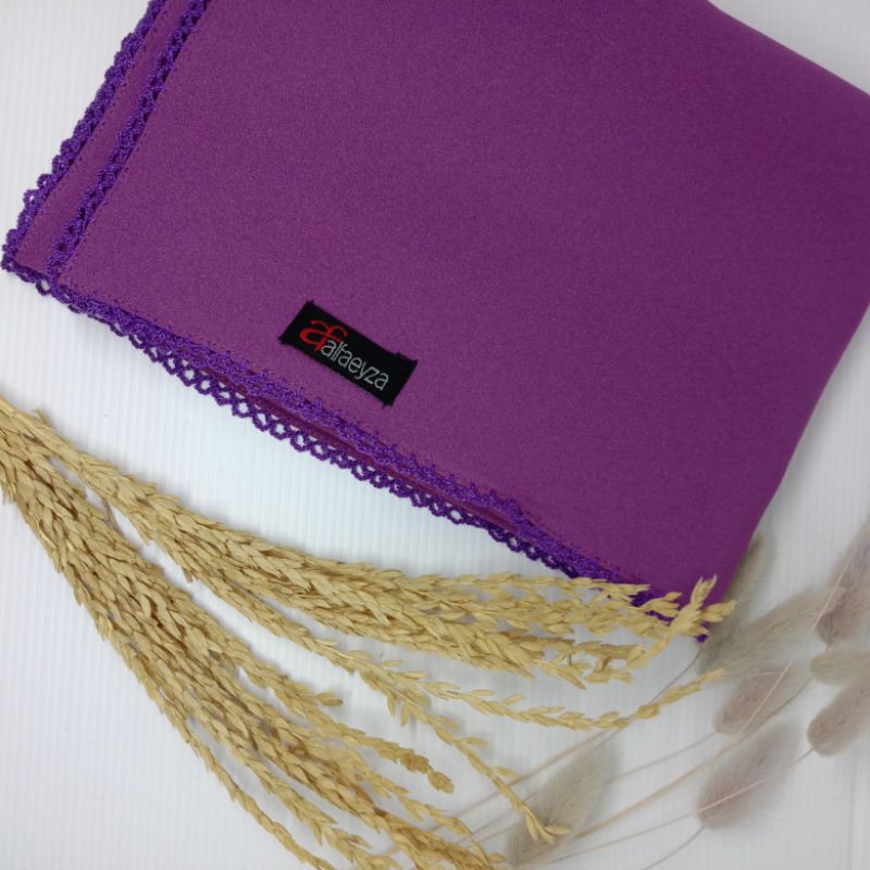 PASHMINA CROCHET EMBRIODERY / PICOT DIAMOND STRETCH-Lavender