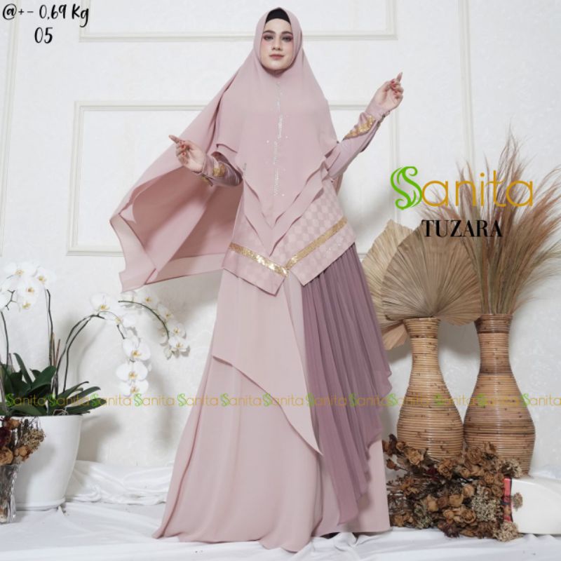 New Collection Glamour  Look syari Tuzara by sanita/gamis original