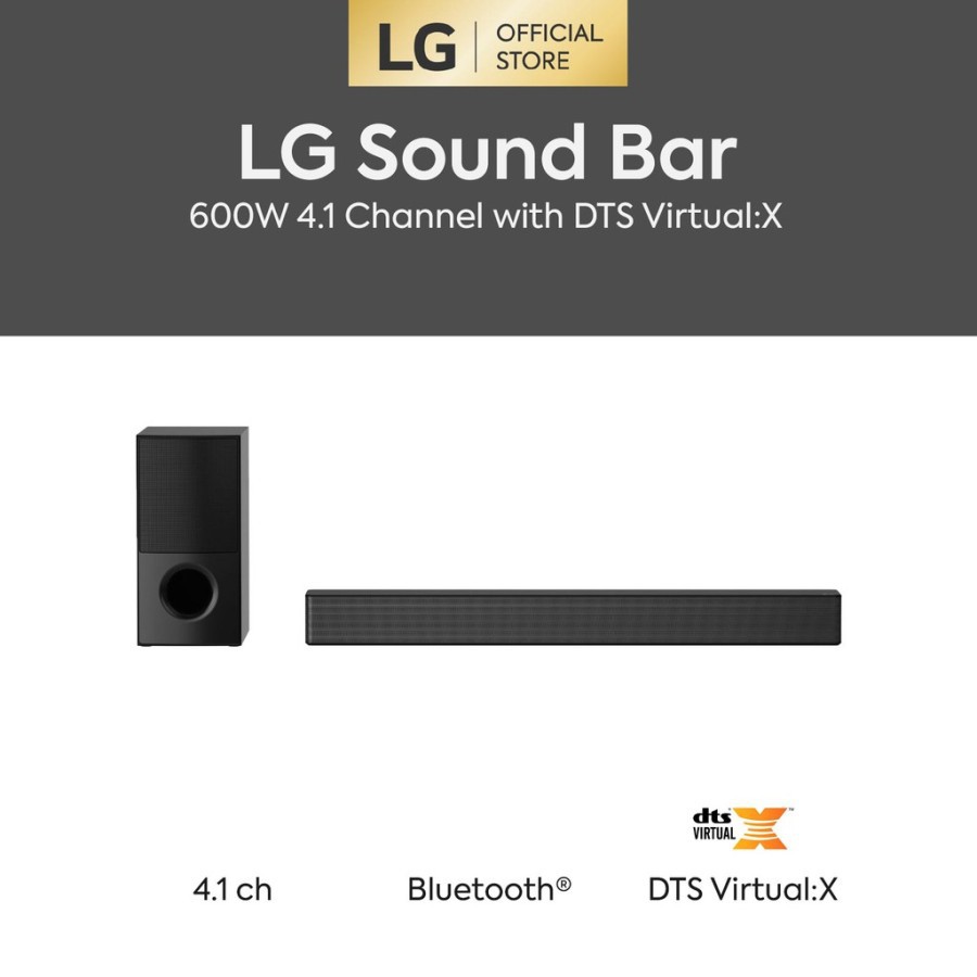 SOUNDBAR LG SNH5 SPEAKER 600W 4.1 CHANNEL WITH DTS VIRTUAL X