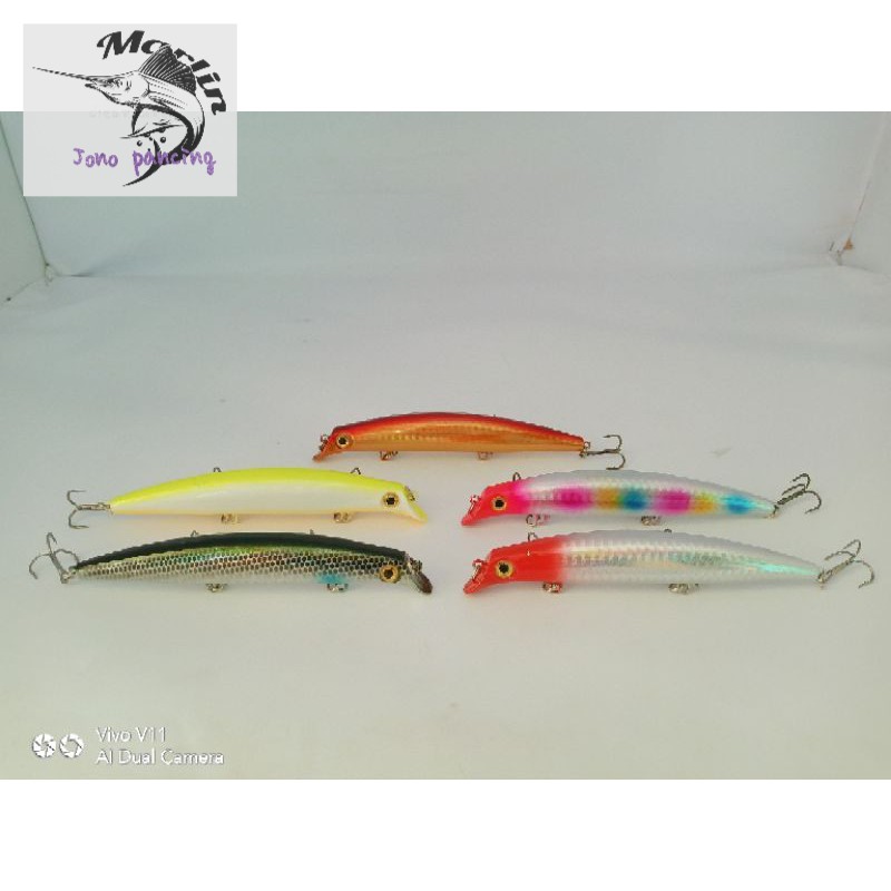 Umpan pancing casting mino polos MURAH minow casting lure casting umpan mainan pan buatan