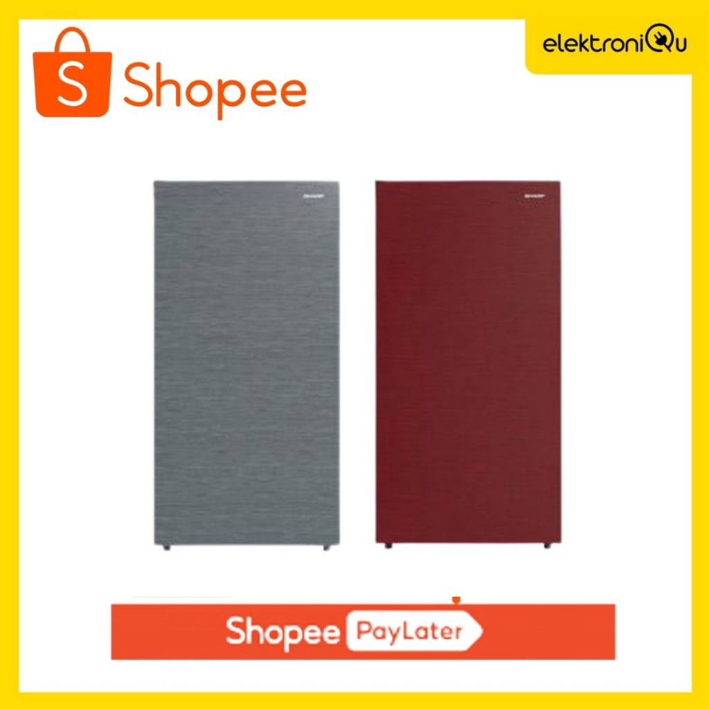 LEMARI ES SHARP 1 PINTU SJ-X165M-SR/SG / KULKAS SHARP 1 PINTU SJ-X165M-SR/SG