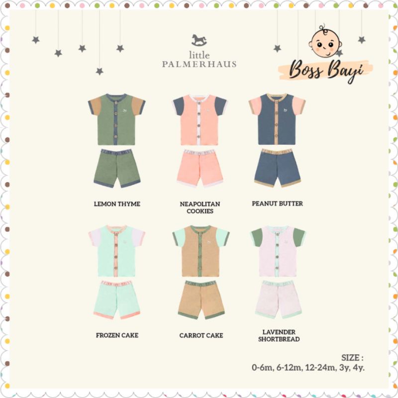 LITTLE PALMERHAUS - Joy Set / Setelan Pendek Bayi Anak