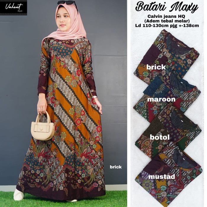 NEW BATARI MAXY DRESS GAMIS WANITA CALVINJEANS