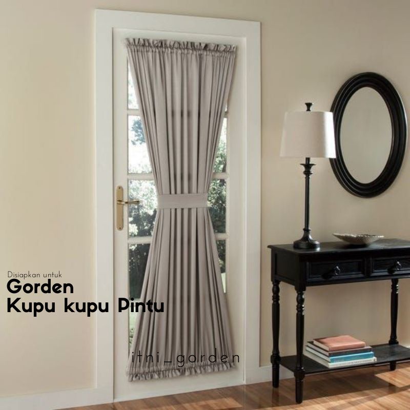 Gorden Kupu Minimalis Blackout Import Motif saffron