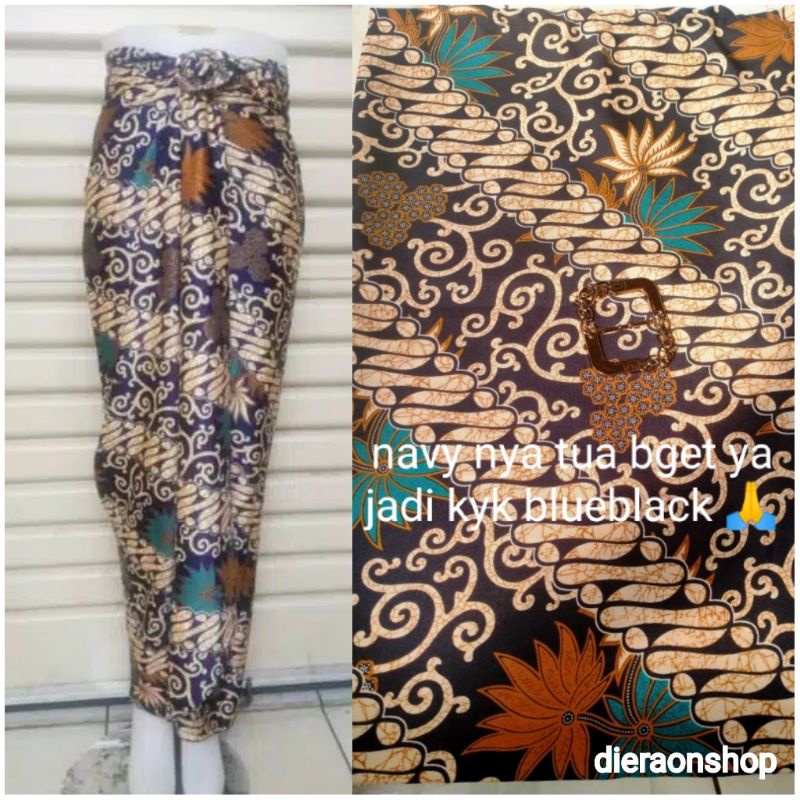 PROMO ROK LILIT BATIK FREE GESPER BAWAHAN KEBAYA ROK PAYA AZALEA KAMBOJA-PROMO-KENANGA NAVY