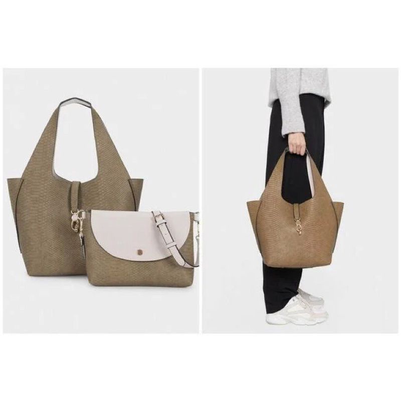 tas parfois bag bolak balik 2in 1 black sale tas ori termurah hobo bag sling bag tote bag
