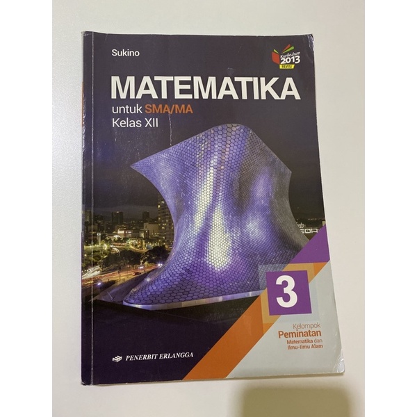 Buku Erlangga Matematika Peminatan Kelas 12