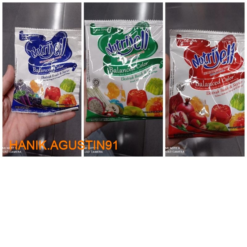 

Nutrijell balanced color ekstrak buah & sayur puding Nutrijell powder