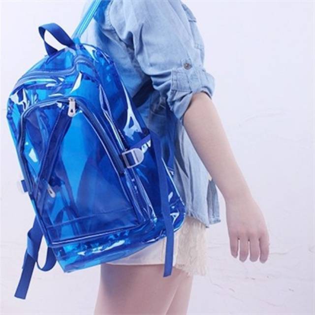 DF 2328 RANSEL IMPORT TRANSPARAN TAS WANITA IMPORT DUNIA.FASHION