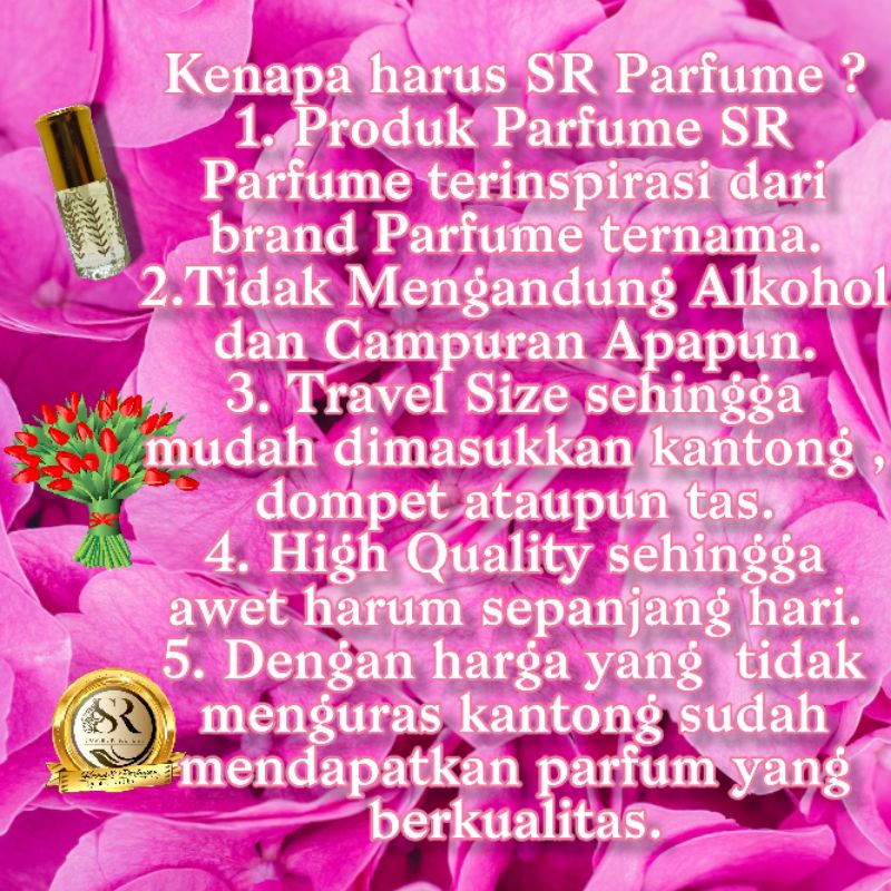 Parfum Searah Mandarin Orchid BS Kemasan Tola Printing Padi / Batik STIK OLES / ROLL ON Ukuran 3 , 6 dan 12 ml Murni Tidak Mengandung Campuran Apapun