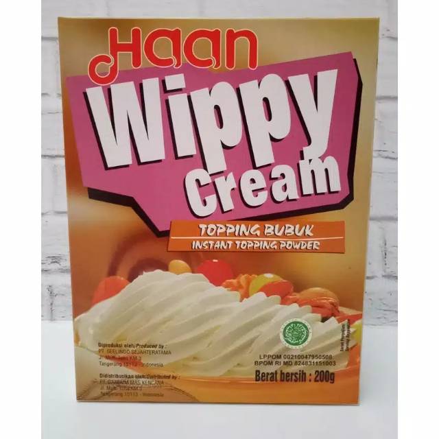 

Haan Wippy Cream Whip cream Instant Bubuk Cream Topping