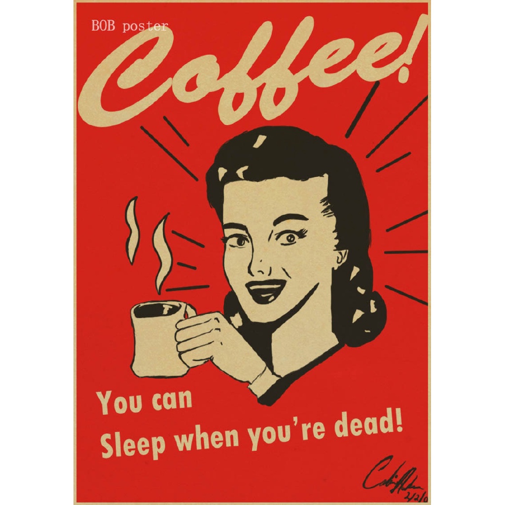 Poster Kertas Gambar Kopi Espresso Italia Untuk Dekorasi Dapur Kafe