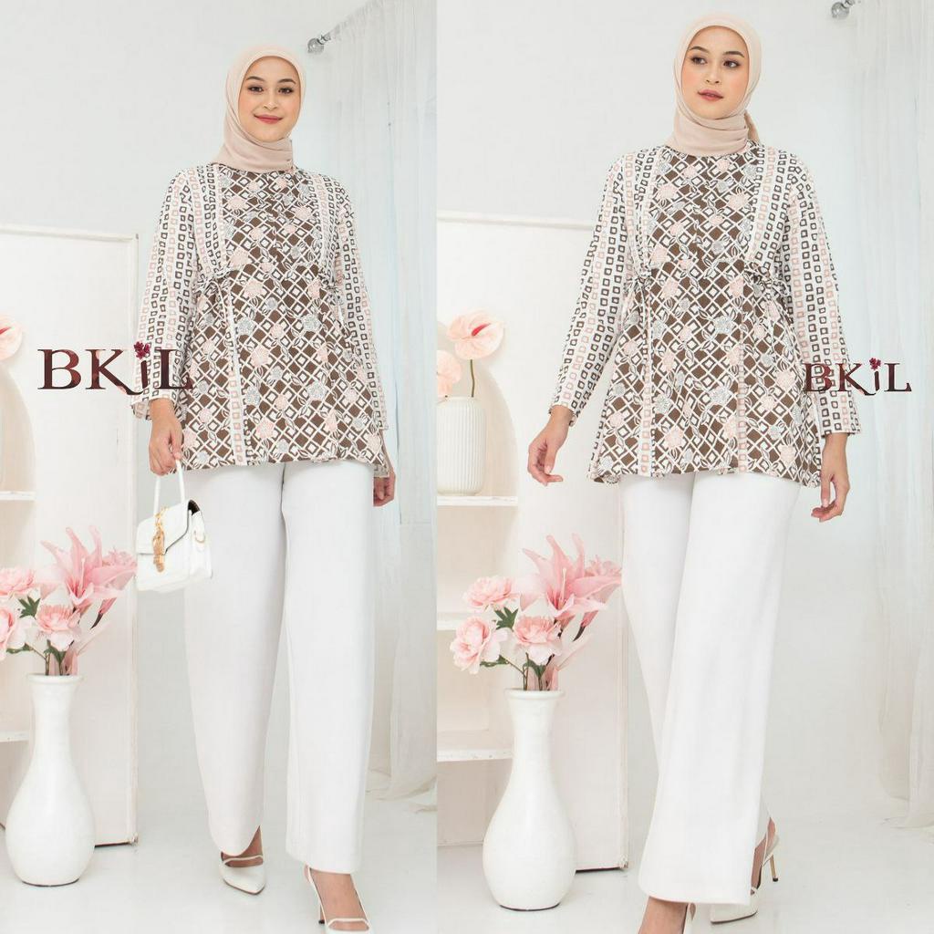 BAJU BATIK WANITA MODERN MONALISA GENES M,L,XL,XXL