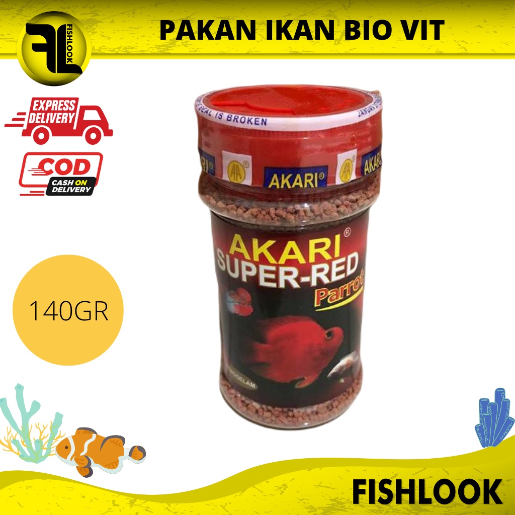 Akari Super Red 140g Pelet Parrot