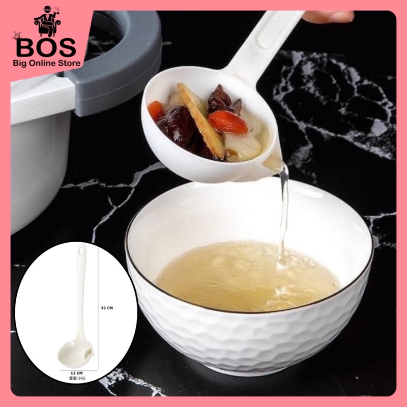 BOS - CENTONG PEMISAH SUP DENGAN MINYAK/LAUK | SENDOK KUAH SOUP SPOON OIL