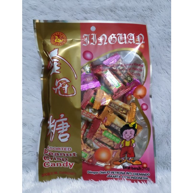 

Chen Liang Ji Assorted Peanut Crisp Candy/Enting Aneka Kacang 210 gr