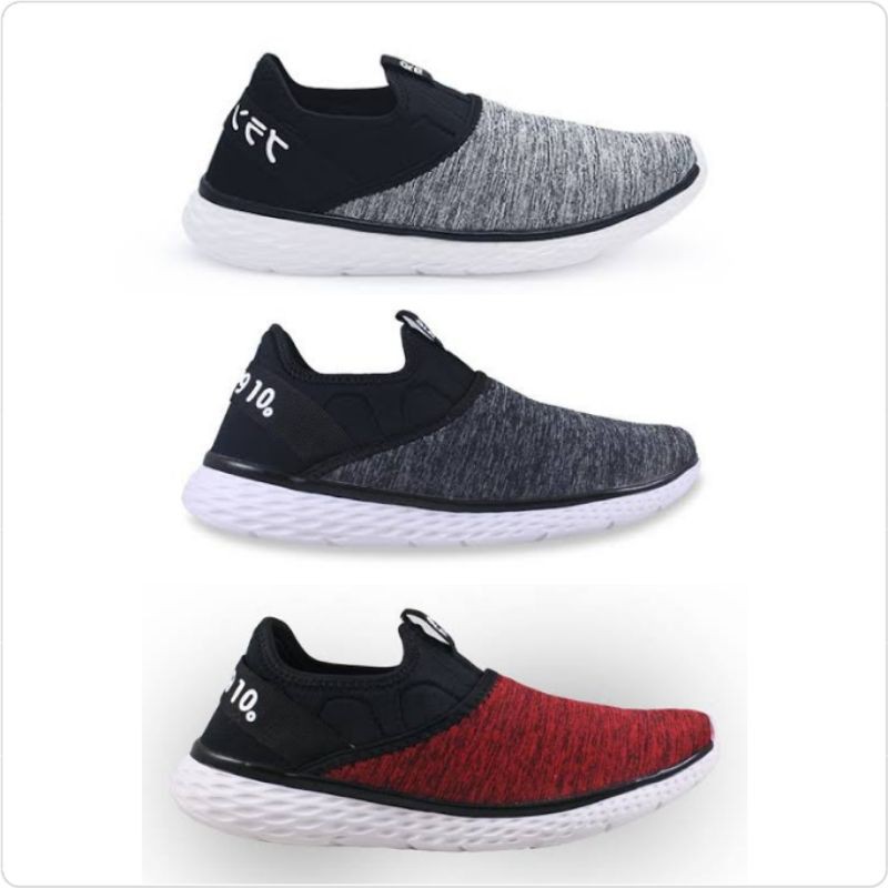910 Nineten Sepatu Casual Osaka Abuabu/Hitam/Merah