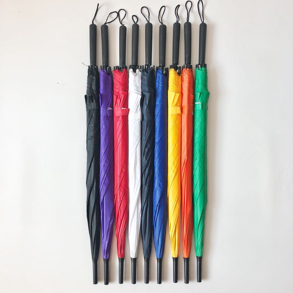 Payung Standart Promosi / payung tongkat standar / payung gagang lurus / umbrella / payung sablon payung pelangi / payung polos / payung dekorasi / 23inchi Grosir P22 4U CLOTHING