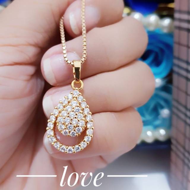 Kalung oval cantik xuping