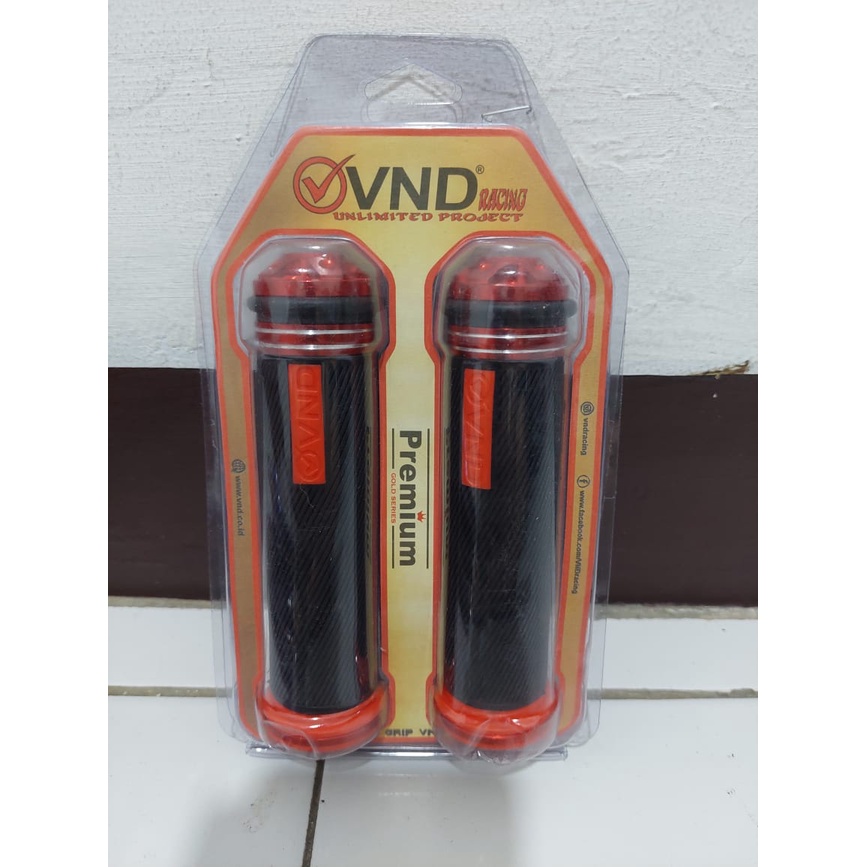 (VND)handgrip vnd bulu plus jalu handgrip vnd premium asli/grip bulu vnd asli plus jalu universal bisa untuk semua jenis motor