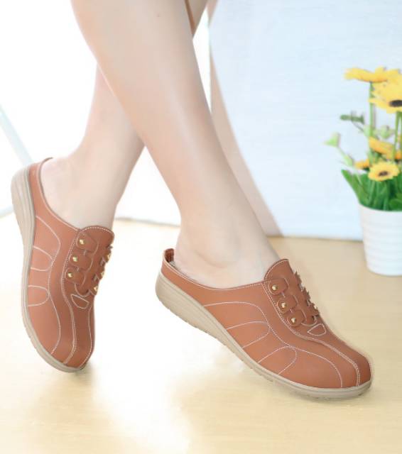 Sendal Wanita Slop Sepatu MULAN 2112