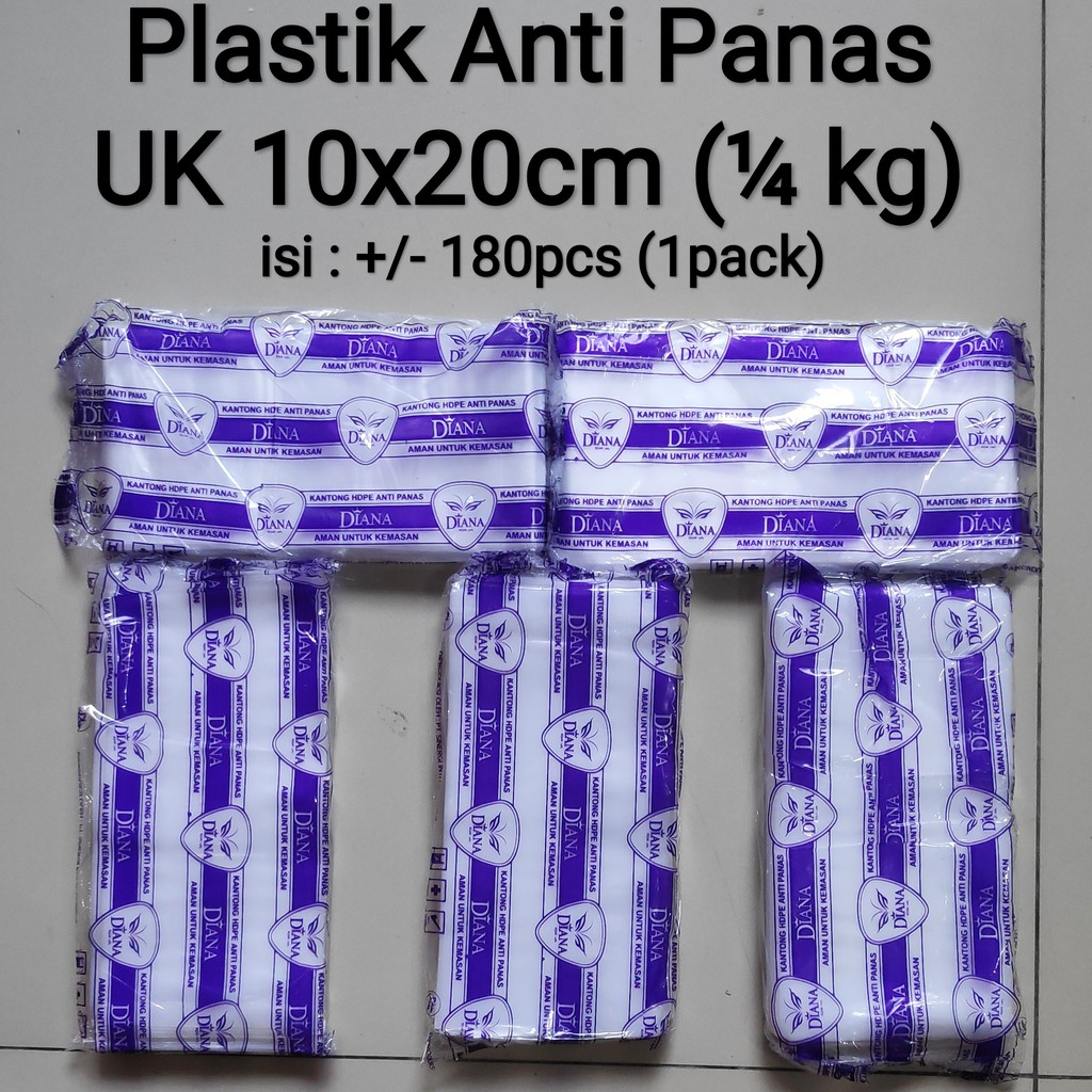 kantong plastik Tahan Panas (isi 5 bks) Uk ¼kg-½kg-1-2-3-5kg Plastik Anti Panas, Kantong Tahan Panas