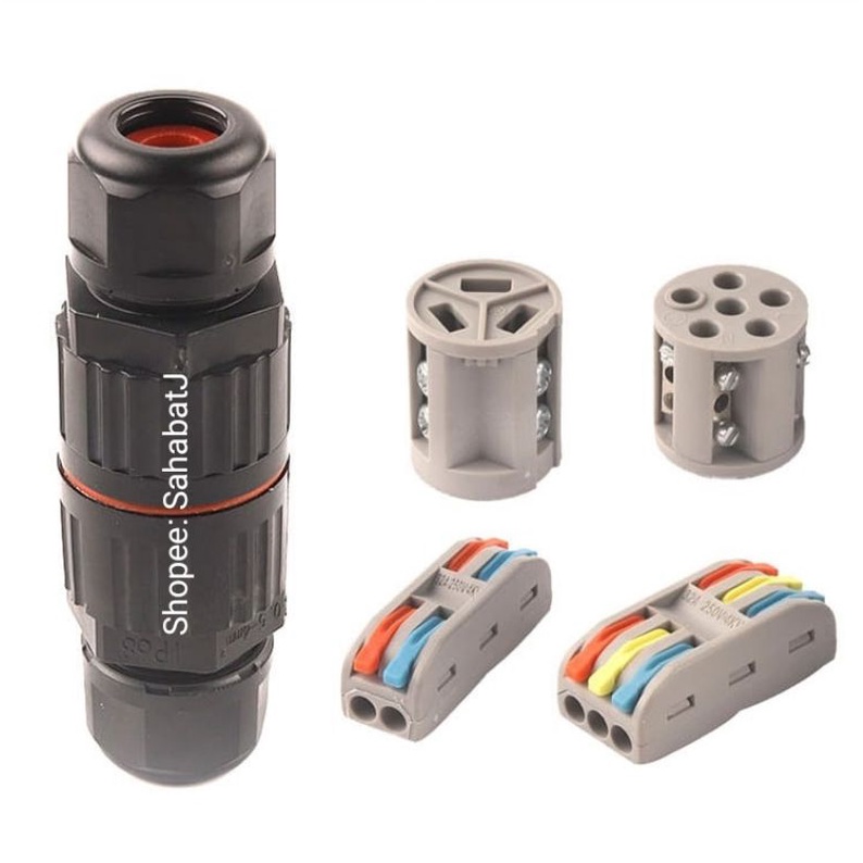 Sambungan Kabel IP68 Waterproof Wire Connector Konektor Kabel CDF-200/3 Anti Air Tahan Air