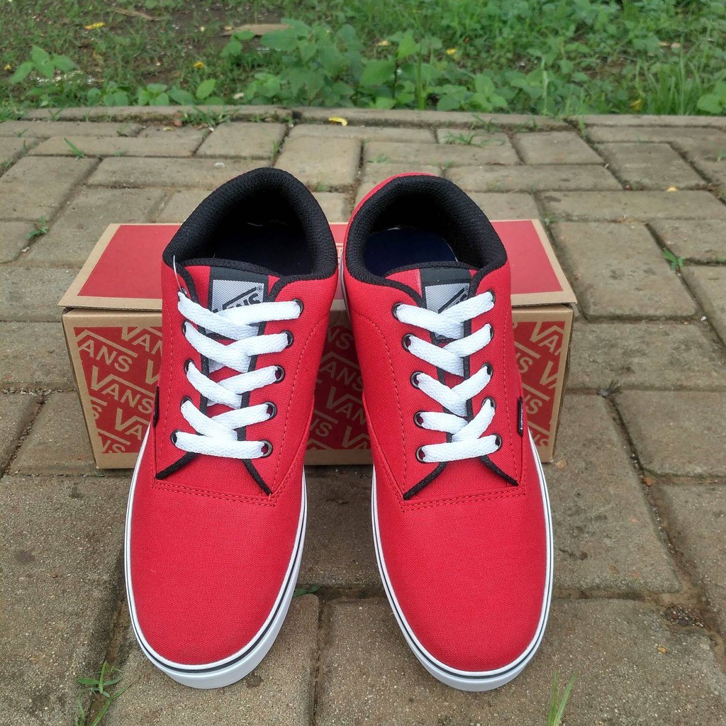 Bisa COD Sepatu Vans Authentic Era Merah Casual Sneakers