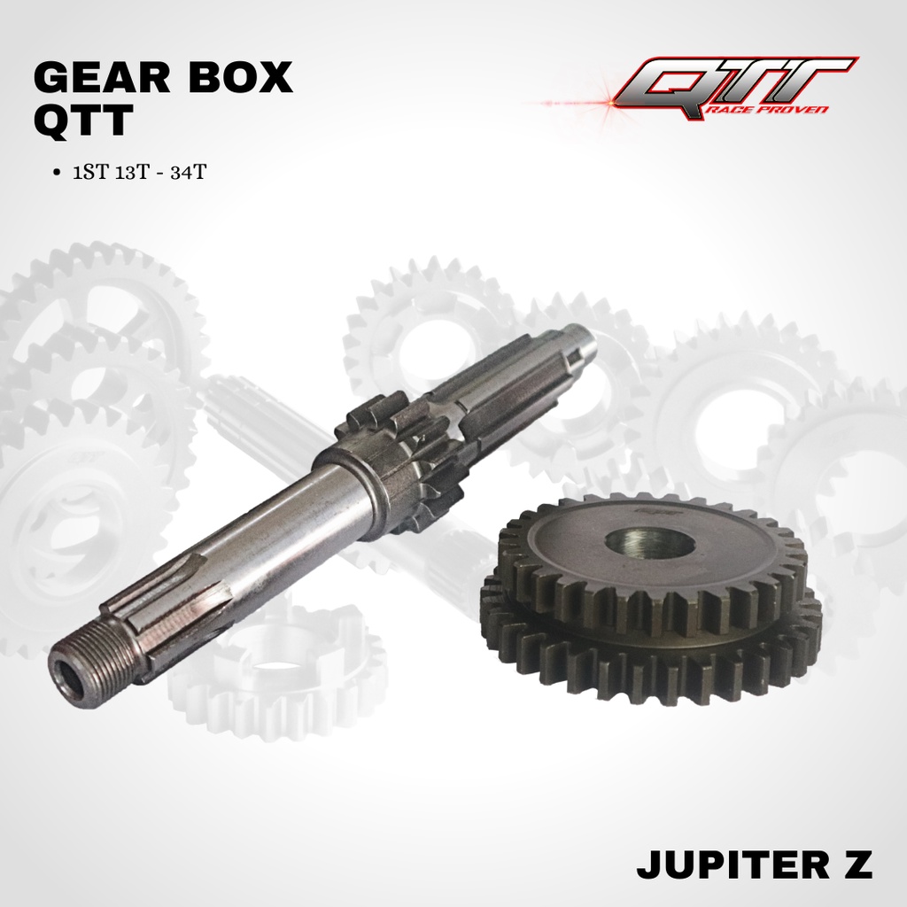 Gear rasio gear box QTT Jupiter z option 1st 13T - 34T