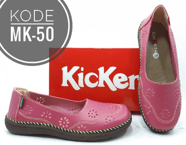 Sepatu Kickers Wanita Slip On Kode MK-50-1