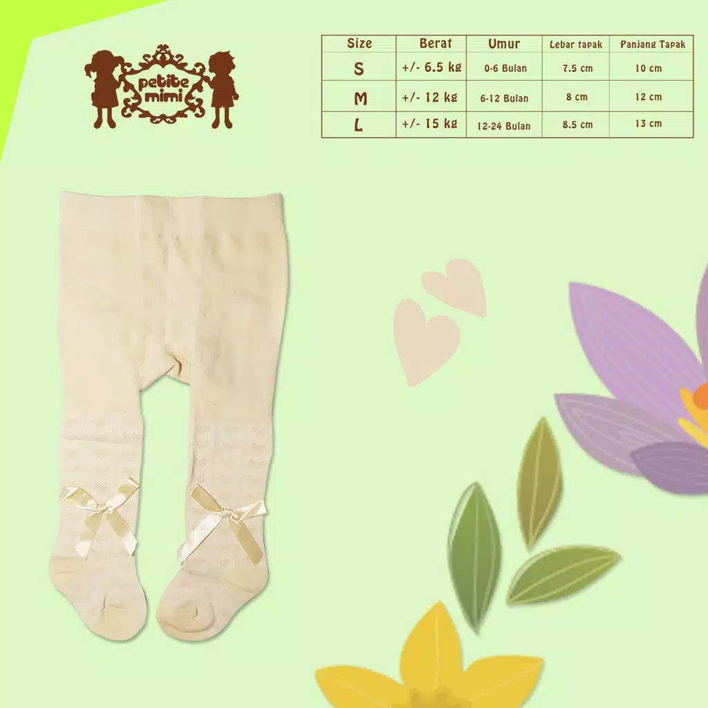 Petite Mimi - Baby Legging Polos Pita Warna Random